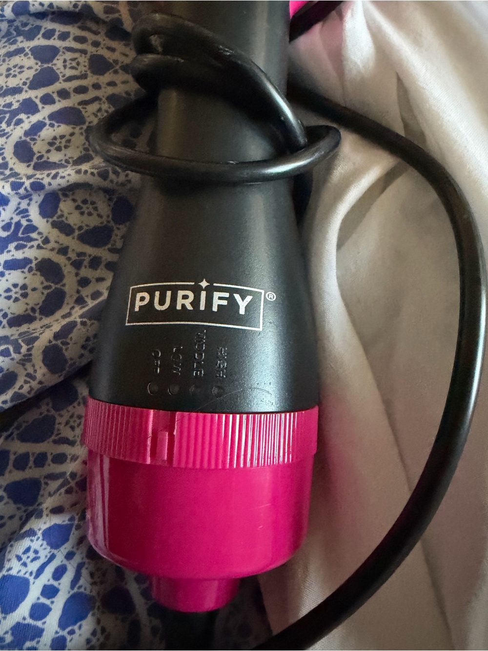 Purify Women’s Hot Pink Hair Dryer - Compact Styling Tool